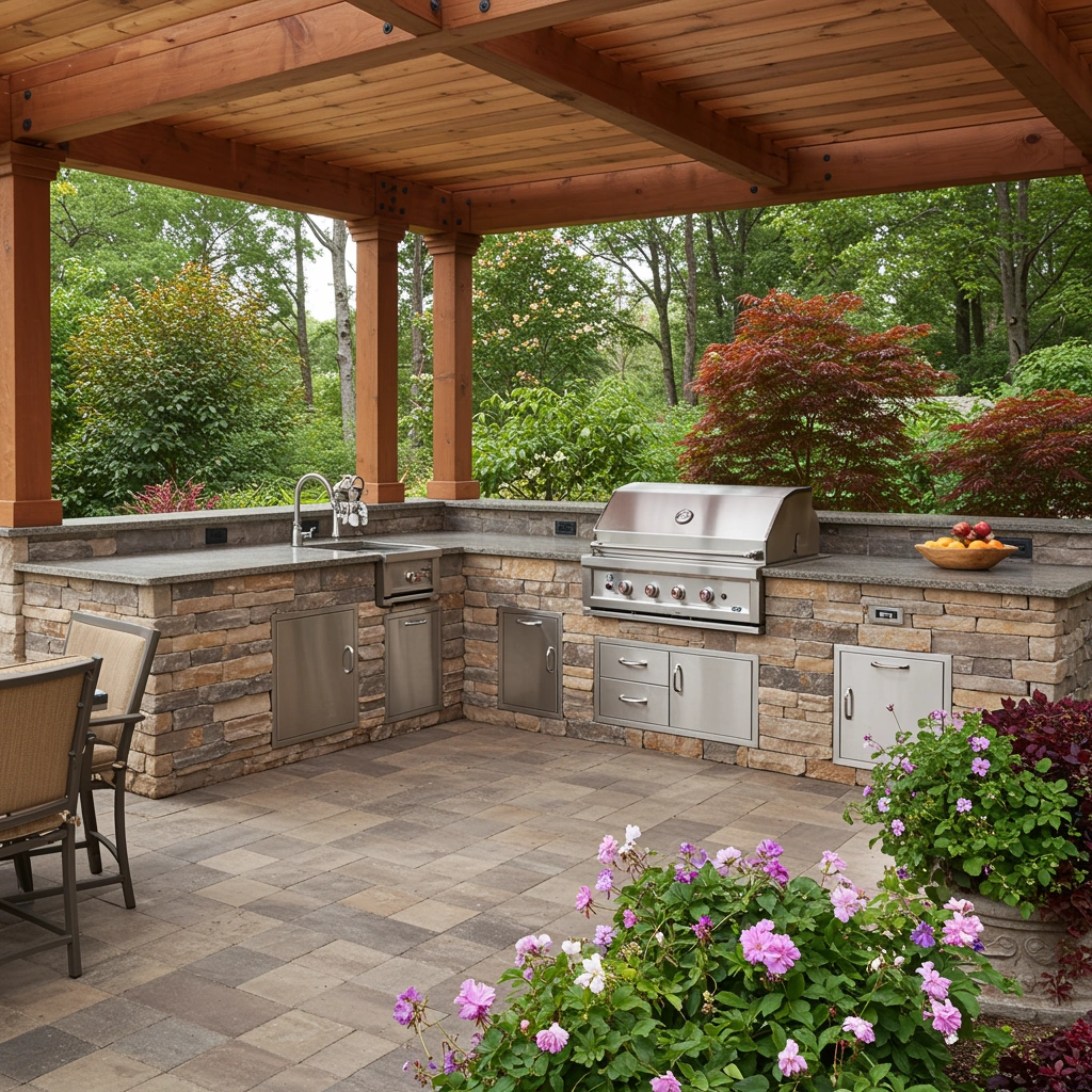 Hardscaping project in Sioux Falls, SD