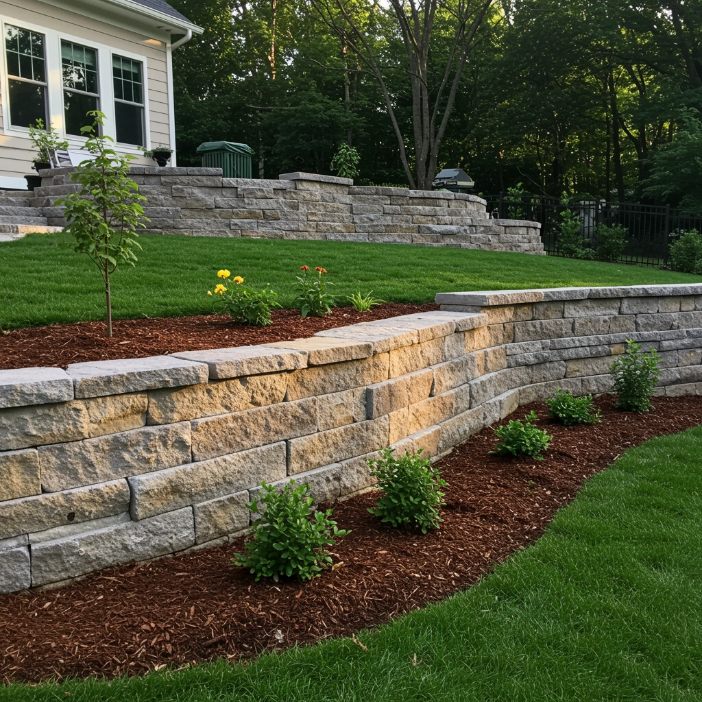 Hardscaping project in Sioux Falls, SD