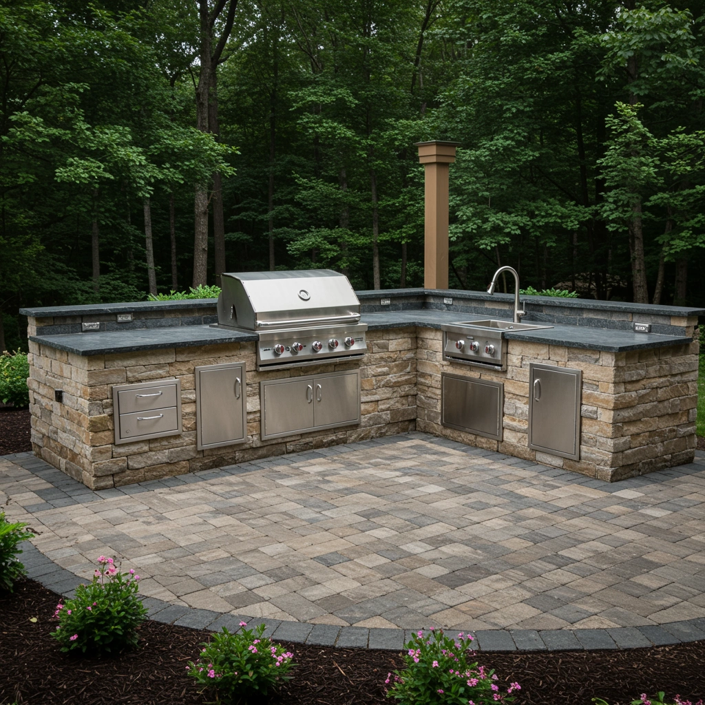 Hardscaping project in Sioux Falls, SD