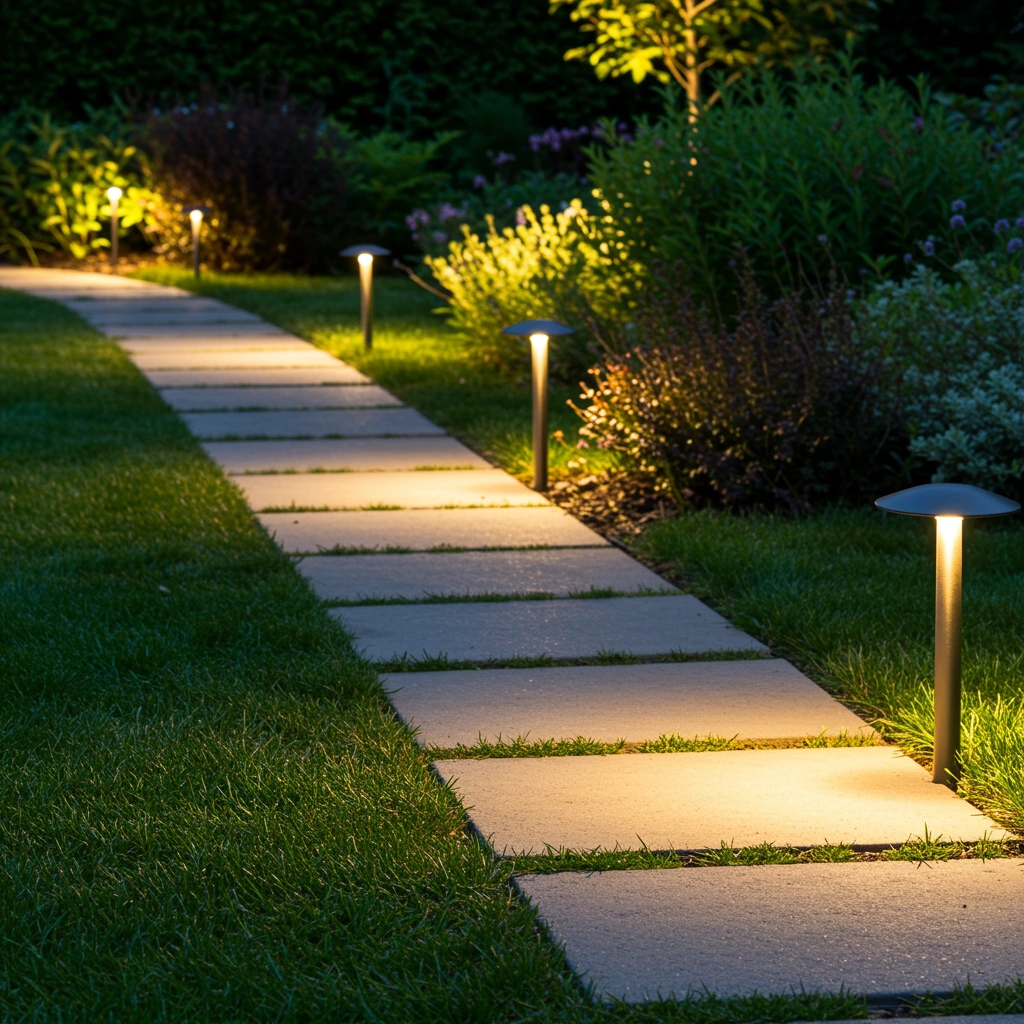 Landscape lighting project in Sioux Falls, SD