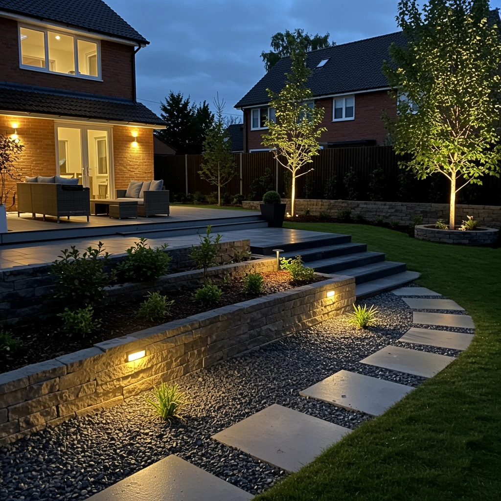 Landscape lighting project in Sioux Falls, SD