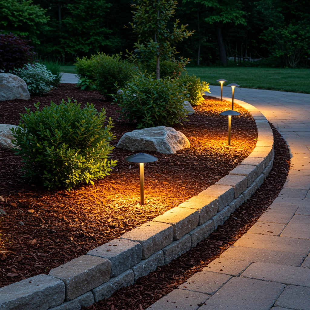 Landscape lighting project in Sioux Falls, SD