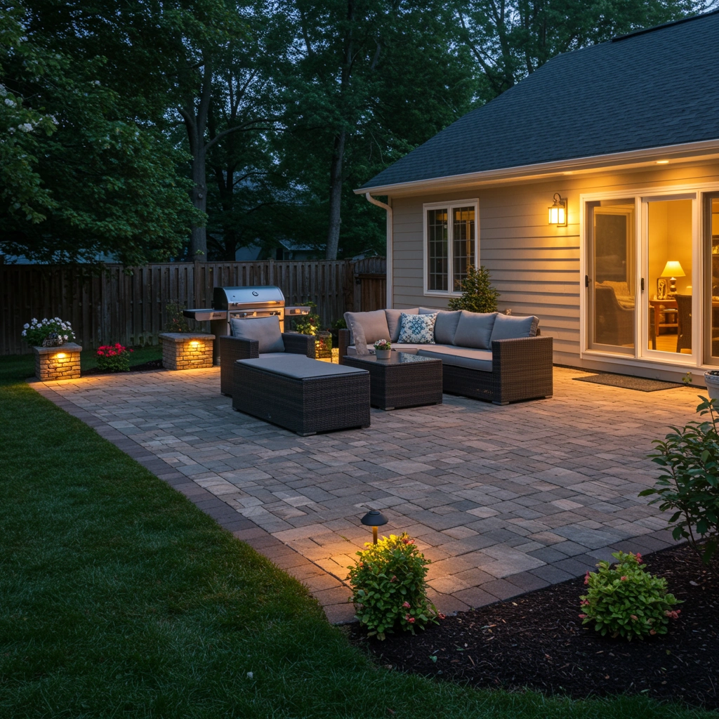 Landscape lighting project in Sioux Falls, SD