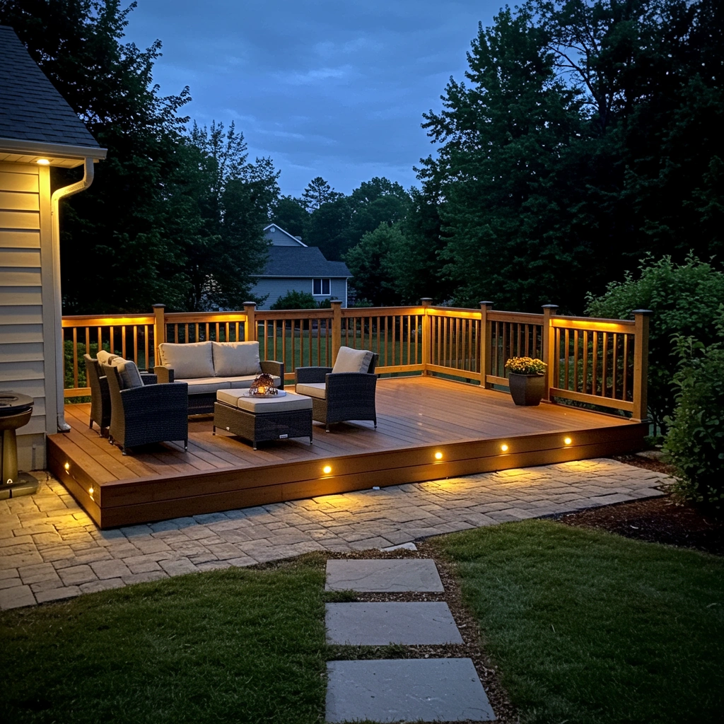 Landscape lighting project in Sioux Falls, SD
