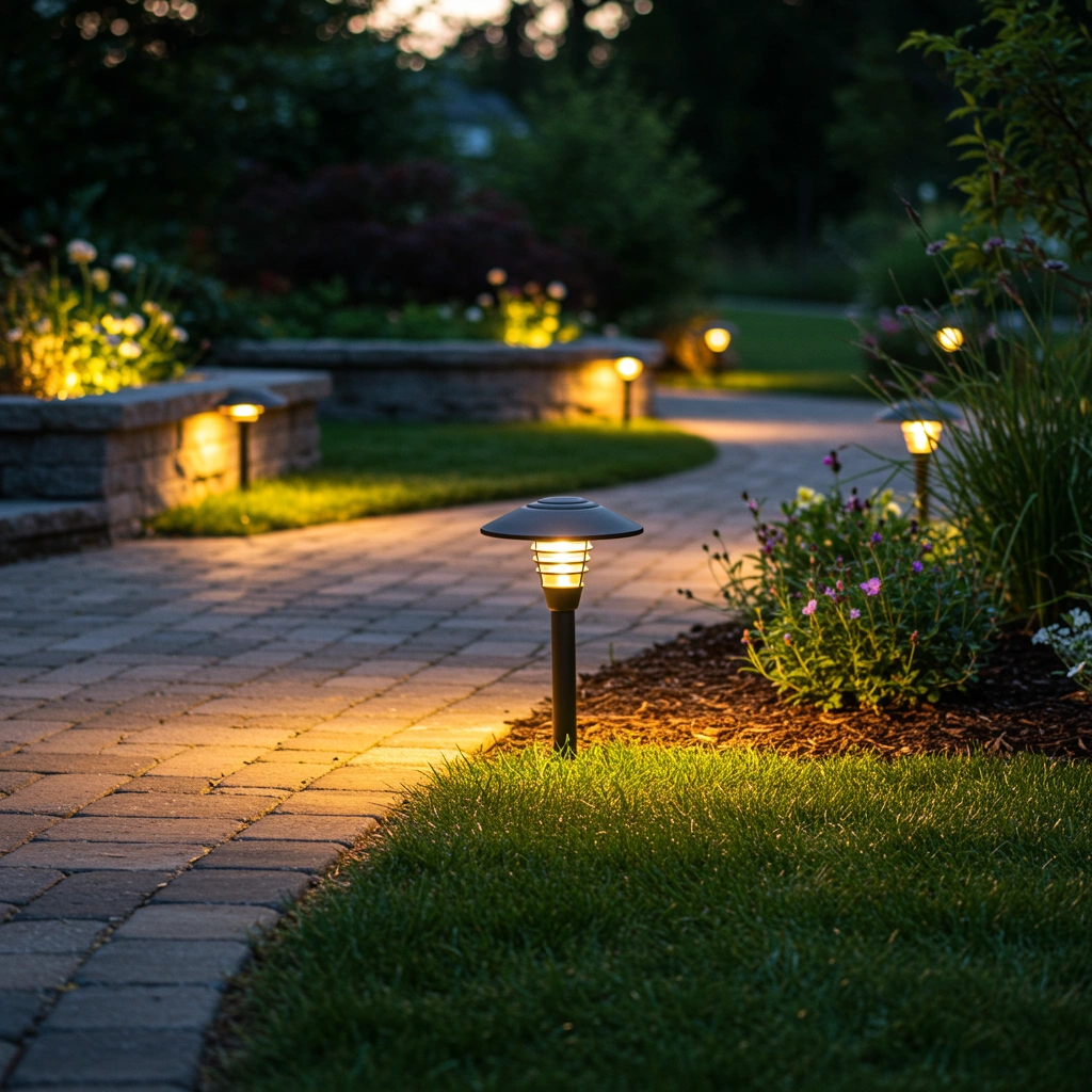 Landscape lighting project in Sioux Falls, SD