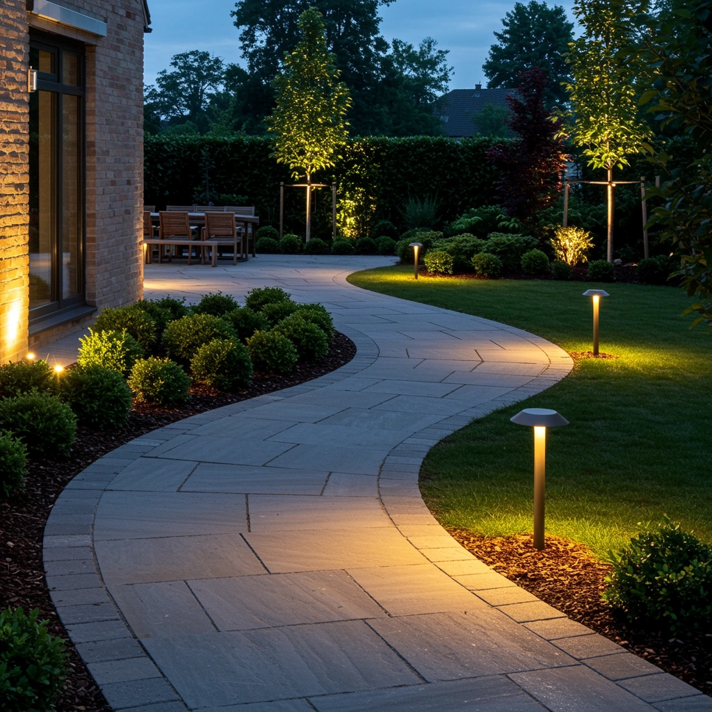 Landscape lighting project in Sioux Falls, SD