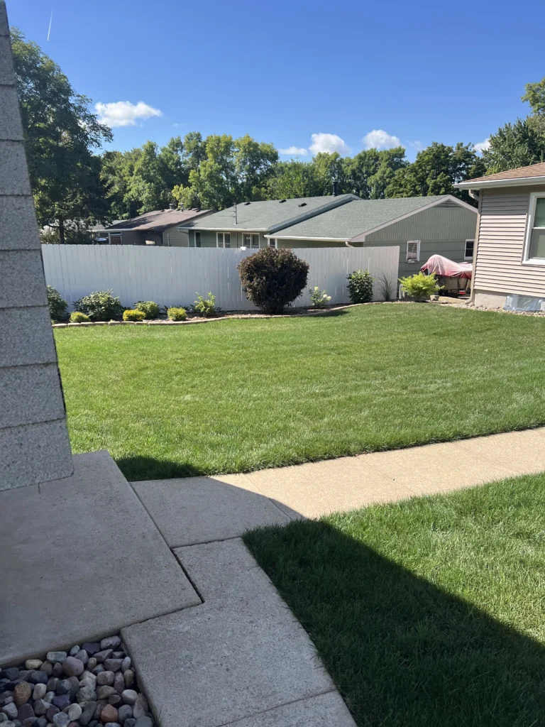 Lawn care project in Sioux Falls, SD